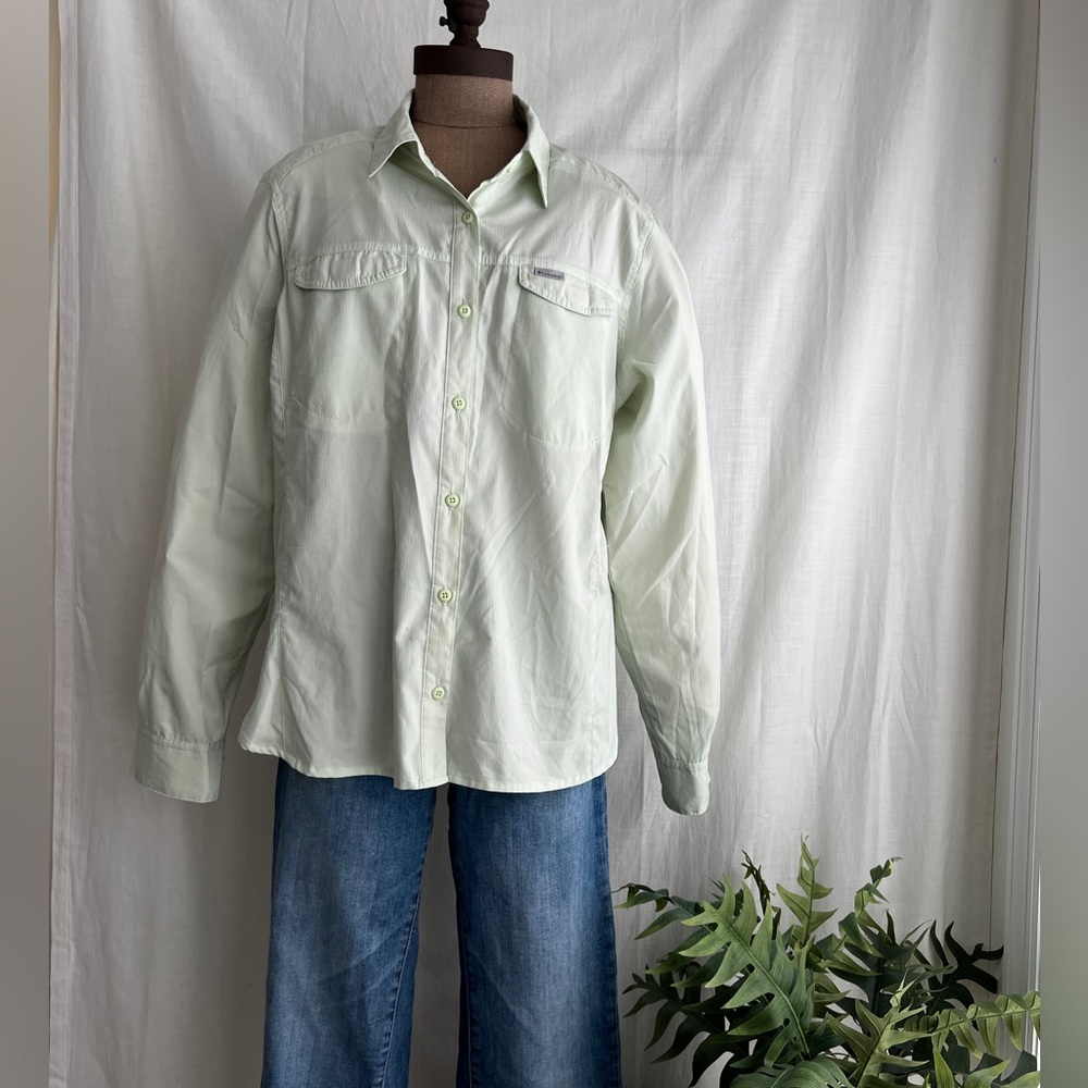 Columbia Silver Ridge Longsleeve Shirt - XL - Light Lime